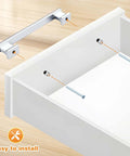 Installation of Polished Chrome Cabinet Pulls 5 Pack With 3 Inch Hole Centers 76mm Durable Zinc Alloy Kitchen Cupboard Drawer Hardware