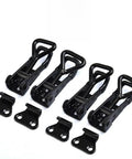 Heavy Duty Toggle Latch Set 4 Pack Adjustable Steel Latches in Black for Tool Boxes Cabinets Doors and Trailers Rust Resistant 200 Lb Holding Capacity High Carbon Steel Construction Gh 4001