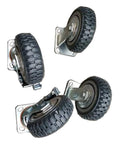 Heavy Duty Caster Wheels With Top Plate Swivel And Brakes for furniture, workbenches, trolleys, garage and workshop projects