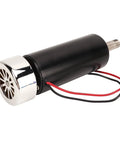 52Mm Cnc Spindle Motor 500W Knockout Punch 12000Rpm High Precision Brushless Router, side view with wires, ideal for CNC tasks.