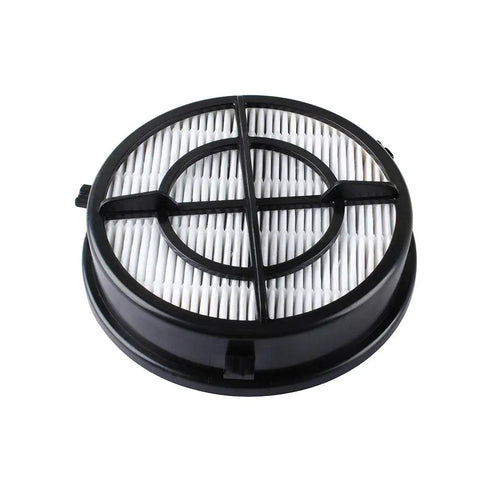 Pet Hair Eraser Upright Vacuum Filter For 1650 Series Febreze Models, round design, black frame, replacement 2 pack.