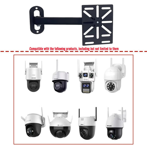 Go To Universal CCTV Camera Wall Mount Bracket For Dome PTZ And Ball Cameras with mount plate, compatible with various cameras