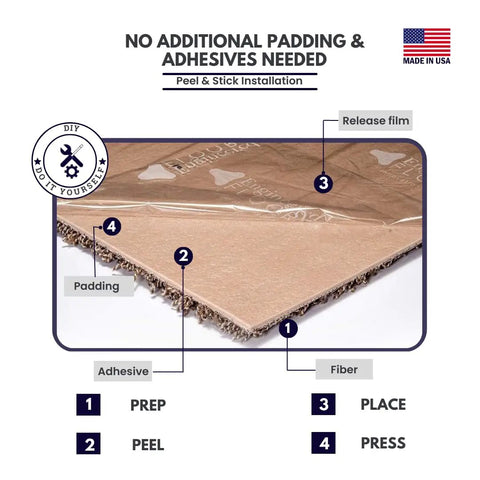 Walk In The Park Plush Carpet Tiles With Built In Padding 18x18 Peel And Stick Flooring Squares installation guide