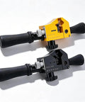 Heavy Duty Adjustable Cable Stripper Cutter Machine With Gauge Wire Insulation Removal Tool in yellow and black color.
