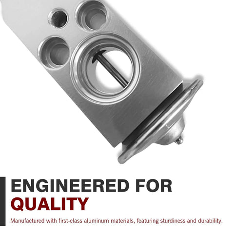 Auto AC Expansion Valve Replacement For Most Cars, Compact High Hardness Metal Valve, Silver Finish