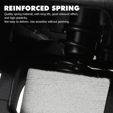 Close-up of reinforced spring in Pneumatic Foot Pedal Valve for hands-free momentary five way three position foot operated air valve.
