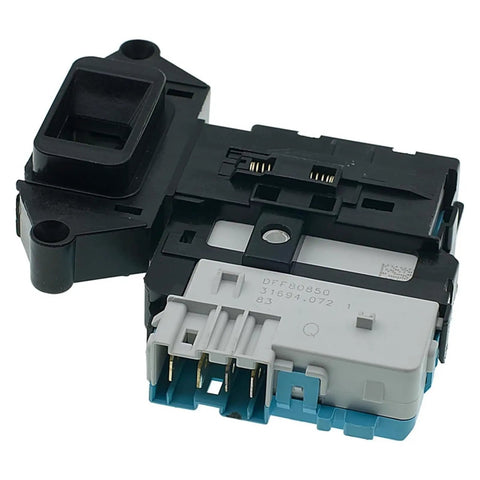 Front Load Washer Door Lock Latch Switch Assembly EBF49827801 Fits LG Washers, black plastic relay kit with copper terminals