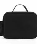 Black Insulated Lunch Tote With Large Capacity And Detachable Handle, Side Pocket, Wide Open Cooler Bag For Office, Picnics And Camping