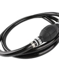 Universal 3/8 Inch Boat Fuel Line Assembly Kit With Primer Bulb And Steel Hose Clamps Dual Check Valves Triple Sealing For Easy Priming In Any Orientation