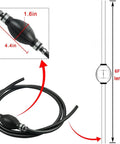 5/16 Inch Universal Fuel Line Kit with Primer Bulb and Steel Clamps, 6 Ft Long 8mm ID Hose for Marine Outboard Boats, RVs, Tractors