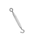 Rock Solid Stainless Steel Hook Eye Turnbuckle for Marine and Outdoor Gate Cable Rigging, 3/16 x 5-1/2 inch, durable tool.