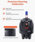 Hydraulic Boat Steering Kit for Outboard Motors 150HP with 26 Feet Hoses Two Way Lock Cylinder Relief Valve Air Pocket and Aluminum Alloy Housing Marine Steering System Plug And Play with calibration features