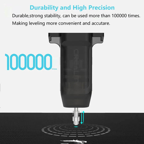 Auto Bed Leveling Sensor Kit for 3D Printers with Metal Push Pin CR Touch Compatible, demonstrating durability and high precision.