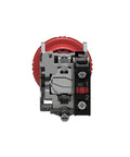 Schneider Electric XB4BS8442 emergency stop push button, red actuator, chrome bezel, 22mm mounting, 1NC