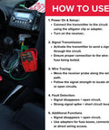 How to use Circuit Tracer For Shorts And Opens With Smart Transmitter And Receiver in a car diagnostics setup