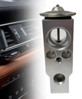 Heavy Duty Automotive AC Expansion Valve Metal Anti Wear For Car Air Conditioning System Replacement Part For Most Makes And Models Durable Metal Valve For Reliable Cooling Performance beside car dashboard detail