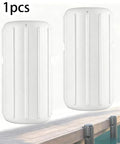 Inflatable Dock Guard For Boats Heavy Duty Wear Resistant Corner Protector Marine Grade PVC Protection Pad, white 15.2 x 4.5 x 4.5 inches