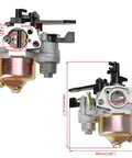Beefed Up Carburetor Filter Spark Plug Kit For 6.5HP Predator 196cc 212cc GX160 GX200 with dimensions