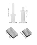Shutter Repair Kit with Replacement Pins and Staples for Easy Louver Movement includes durable plastic pins and metal staples.