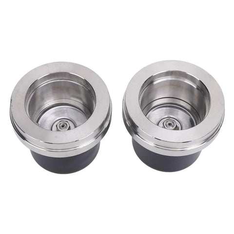2Pcs Boat Trailer Bearing Protectors With Covers, Stainless Steel Wheel Center Grease Caps, 2.717 Inch Diameter, side by side