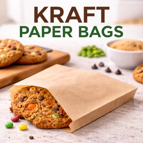 Real Deal Unbleached Kraft Paper Bags 200 Count With Thick Gussets For Serving Hot Pretzels Fresh Cookies And Loaded Sandwiches Hella Durable And Totally Earth Friendly Packaging For Picnics Or Chill Nights