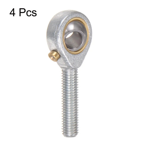 4 Pack POSB4 1/4 Inch Rod End Bearing With 1/4-28 UNF Right Hand Thread, Bearing Steel Ball Joint With Jam Nut, Heavy Duty Rod End Joint For Mechanical Linkages, 4 Pcs