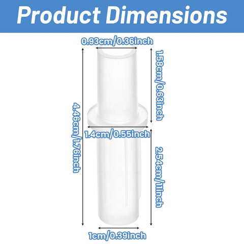 Bi Fold Top Mount Pivots Kit 10 Pcs nylon pivot dimensions diagram with measurements in inches and centimeters.
