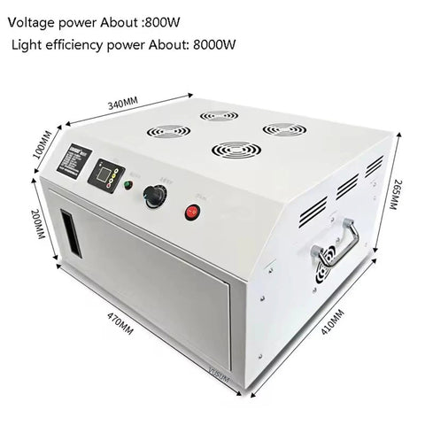 Pro Level 8000W LED UV Curing Box For Phone Repair And OCA Bonding Featuring Hella Fast Resin Curing And Shadowless Glue Setup For DIY Tech Projects And Screen Fixes That Work Like Magic