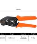 Heavy Duty Insulated Pliers Crimper Tool Kit With 80pcs Connector Housing And Ferrule Terminal Wire Strippers For Tight Spot Jobs In Electrical Wiring Repair And Maintenance Tasks, 190mm chrome vanadium