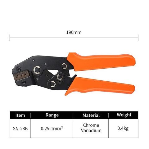 Heavy Duty Insulated Pliers Crimper Tool Kit With 80pcs Connector Housing And Ferrule Terminal Wire Strippers For Tight Spot Jobs In Electrical Wiring Repair And Maintenance Tasks, 190mm chrome vanadium