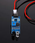 Close-up of a 20 Piece Dope IR Infrared Obstacle Avoidance Sensor Module Kit with 3 wire, reflective photoelectric sensor for DIY projects.