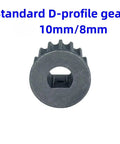 Electric Skateboard Gear Upgrade For 50XX 6368 Motors With Carbon Steel 10mm Motor Pulley front view