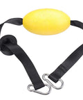 All In One Kayak Anchor Rope And Buoy Kit With Stainless Steel Carabiners 70 Inch Tow Rope High Visibility Yellow Harness Buoy