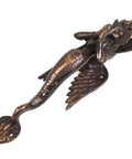 Naga Kanya Brass Cabinet Pulls 2 Pack Decorative Door Handles Antique Gold Hardware For Kitchen Cabinets And Drawers