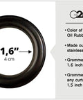 Oil-rubbed bronze grommet with 1.6-inch inner diameter for 100% Blackout Curtains for Bedroom and Living Room 63 Inch Turquoise Room Darkening Grommet Panels Thermal Lined Insulated Noise Reducing Light Blocking 2 Panels Great for Night Shifters and Light Sensitive Sleepers
