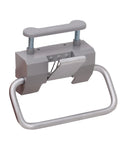 Hands-Free Foot Pedal Cabinet Opener For Frameless Cabinet Doors, compact foot-activated device for kitchens and workshops.