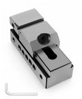 1 Inch Pro Grade Precision Grinding Vise Built Tough From Alloy Steel With Screwless Quick Clamp For Machine Tools Drilling Benches, angle view.