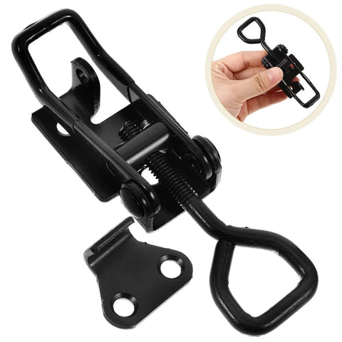 Heavy Duty Adjustable Toggle Latch Clamp for doors, cabinets, drawers and industrial equipment, built tough with iron, easy install.