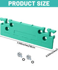Two Piece 1/8 Inch Thin Rip Push Block Table Saw Safety Jig with green plastic size details and mounting hardware.