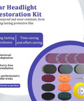 38 Piece Car Headlight Restoration Kit For Your Ride With 3 Inch Polishing Discs And Sanding Discs, Scouring And Polishing Pads