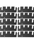 Stainless Steel Hinge Repair Shims Kit For Quick Door Alignment With Nonslip Metal Spacers 10 Pack shown in grid layout
