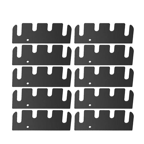 Stainless Steel Hinge Repair Shims Kit For Quick Door Alignment With Nonslip Metal Spacers 10 Pack shown in grid layout