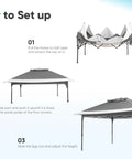 12x12 Pop Up Gazebo Canopy Tent One Person Setup Easy Portable Instant Folding Shelter With UV50 Protection setup steps