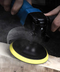 Five Inch Sanding Discs Set, 60 Pcs Hook And Loop, Grits 320 600 800 1200 1500 2000 With Tack Cloth, No Holes in use on wood