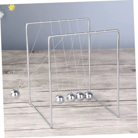 Newton Pendulum Desk Toy For Home Office Decor Square Iron Balance Gadget That Makes Physics Fun