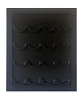 Black real wood Poker Chip Display Wall Mount Or Stand Alone Frame Holds 16 Poker Chips Or Golf Ball Markers