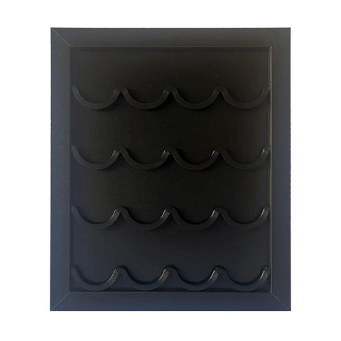 Black real wood Poker Chip Display Wall Mount Or Stand Alone Frame Holds 16 Poker Chips Or Golf Ball Markers