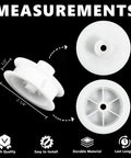 Replacement Dryer Idler Pulley For Washing Machines WE03X31620 WE12X20395 Durable High Torque Belt Tensioner Easy Install OEM Compatible Part Keeps Your Dryer Spinning Smoothly. white ABS pulley, 2-1/4 in