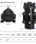 400 gpd Self Priming RO Booster Pump dimensions and features, designed for smooth reverse osmosis water flow.