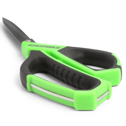 10 Inch Utility Scissors With Durable Stainless Steel Blades For Precise Cutting Of Paper Cardboard Carpet And Crafts, Ergonomic Poly Grip Handle